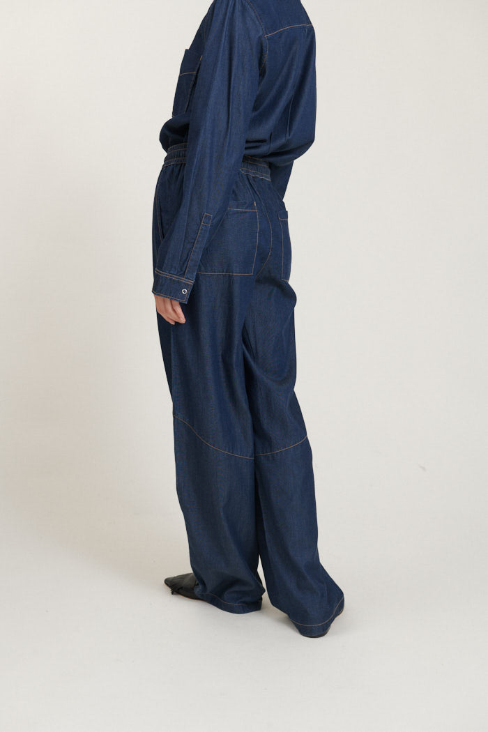 Basic Apparel Bine Pant Bukser 103 Mid Blue